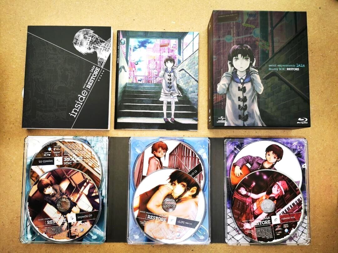 RARE Serial Experiments Lain Restore Blu-ray Box set Limited Edition From Japan
