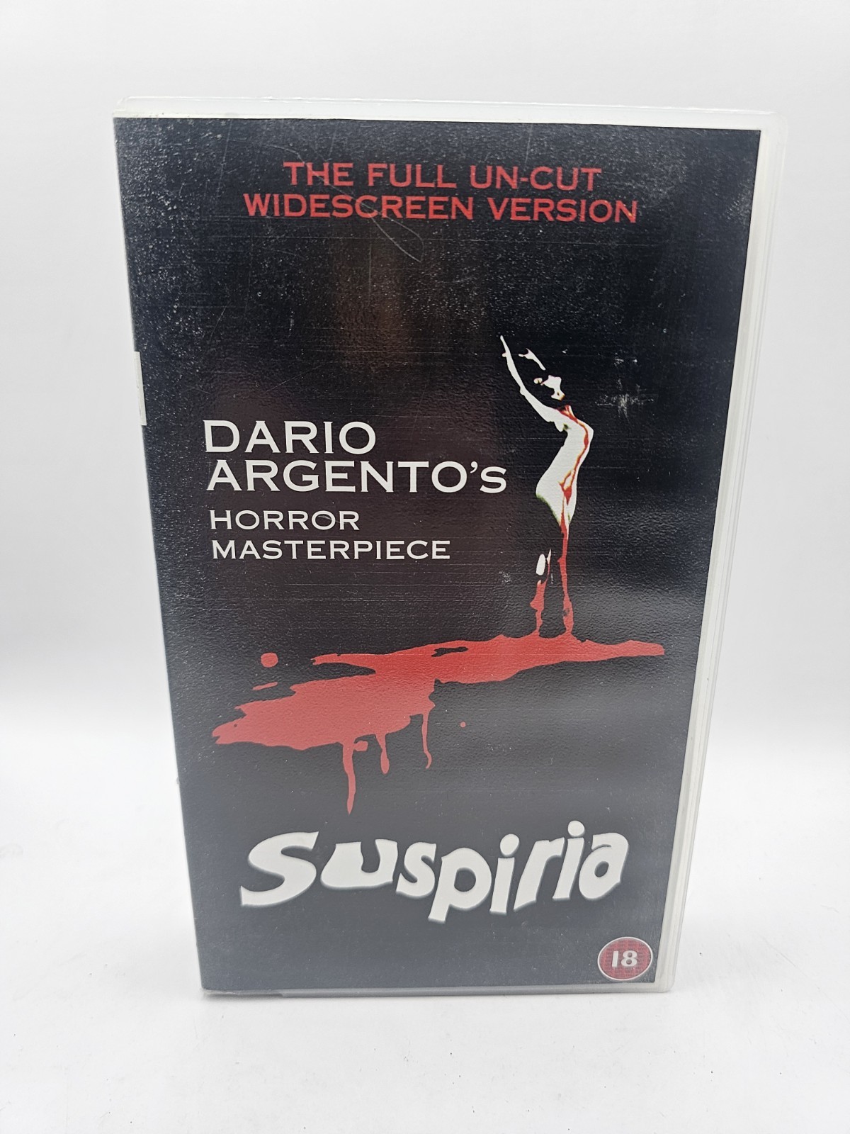 SUSPIRIA VHS – PAL UK HORROR FULL UNCUT WIDESCREEN VERSION 18+ (DARIO ARGENTO)