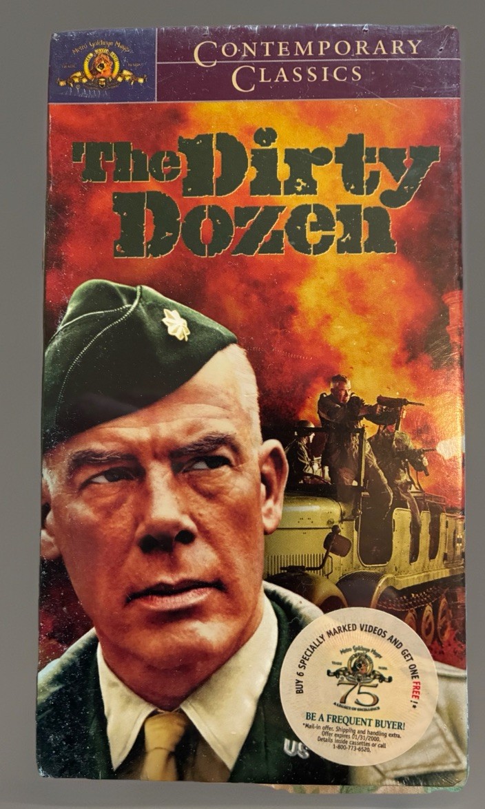 The Dirty Dozen [VHS] NEW, SEALED Lee Marvin, Charles Bronson, NTSC 1967