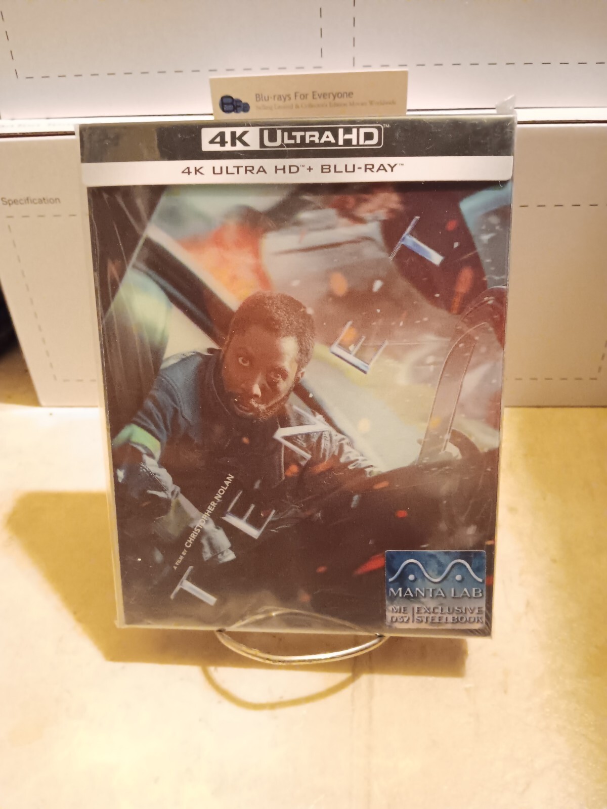 NEW Tenet 4K Lenticular SteelBook Blu-ray MANTA LAB Exclusive [2020] ShipNextDay