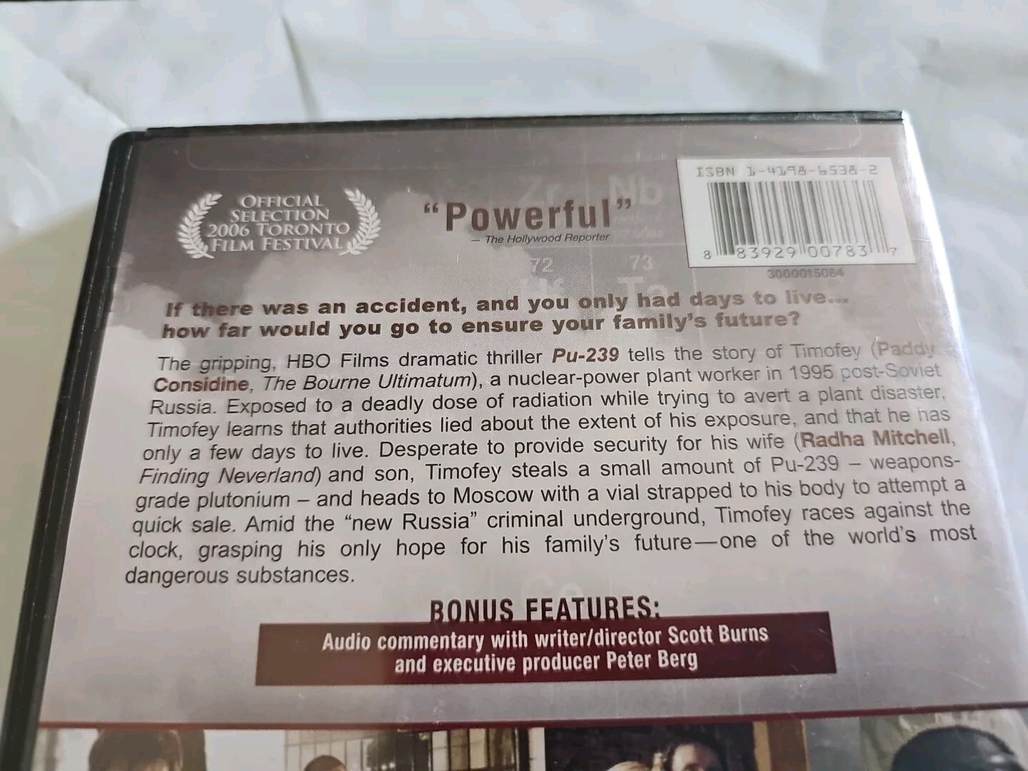 Pu-239 FYC HBO Films NEW SEALED DVD By Paddy