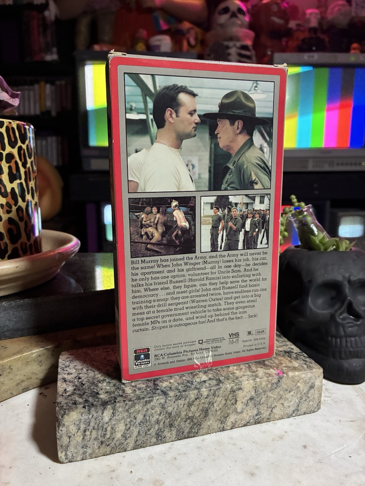 “STRIPES (1981)” RCA/Columbia Pictures VHS Tape (1985) starring Bill Murray