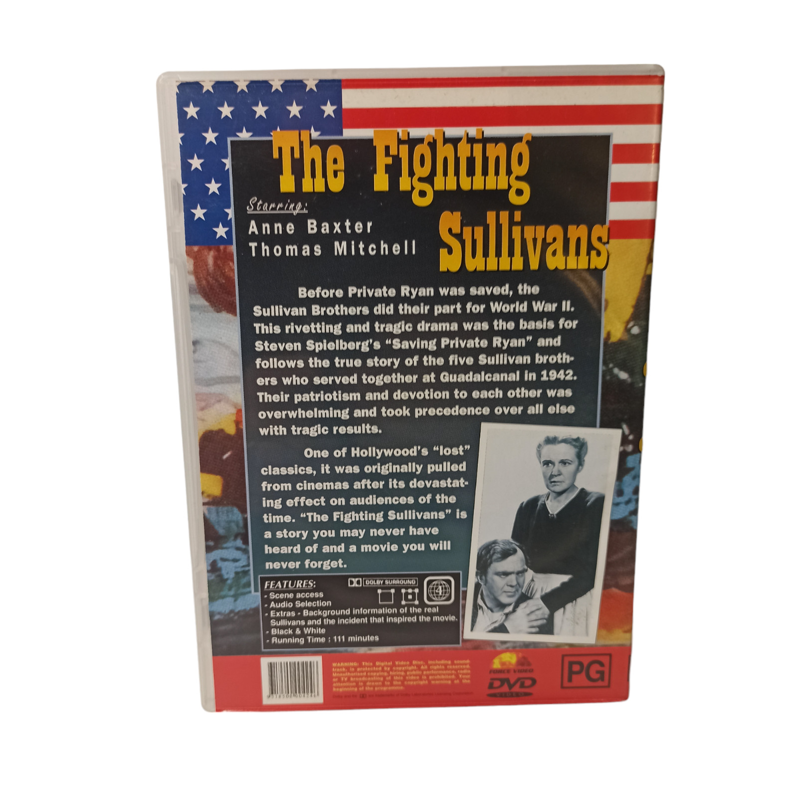 The Fighting Sullivans DVD Action Biography War Military US Navy Tragedy Family