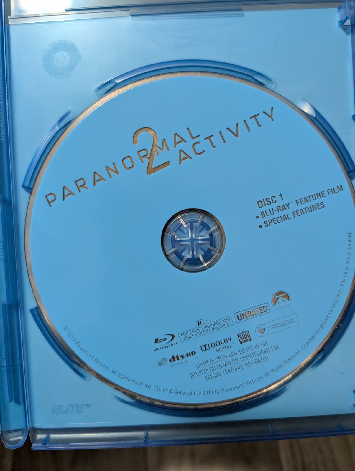 Paranormal Activity 2 (2010, Blu-ray) No DVD! Unrated Director’s Cut!