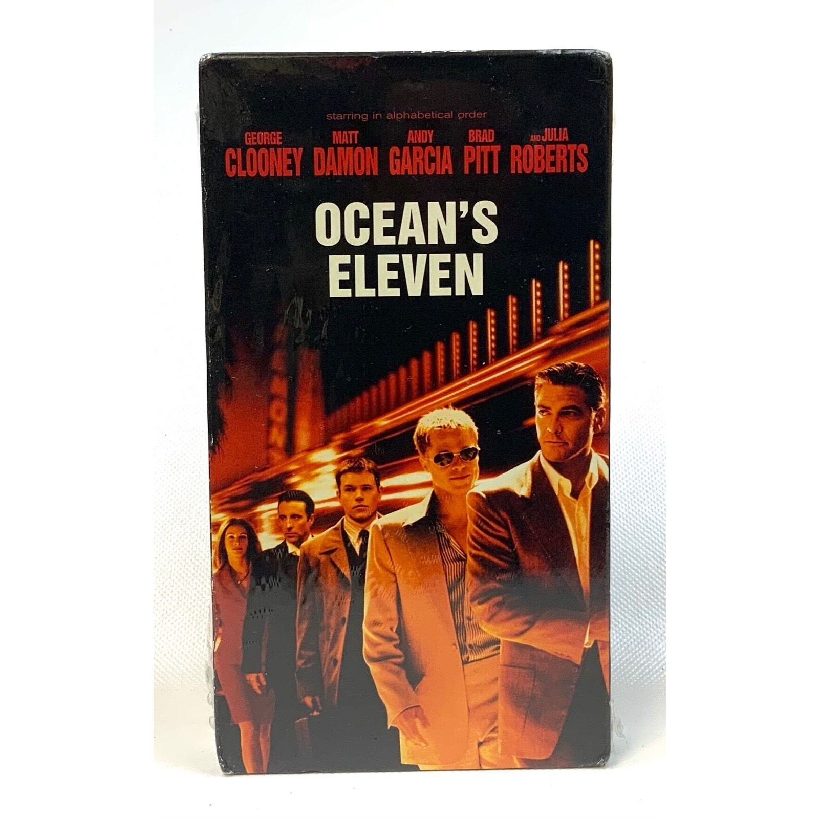 Oceans Eleven (VHS, 2002) George Clooney Matt Damon Brad Pitt – FACTORY SEALED