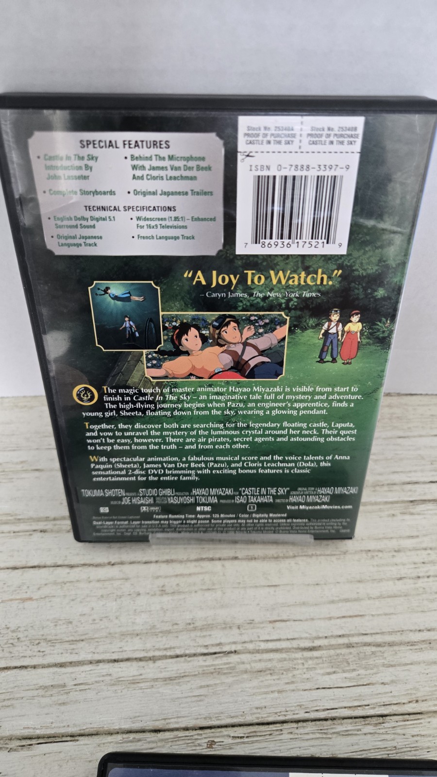 Studio Ghibli DVD Lot of 4 Totoro Howl Castle Sky Porco Rosso Hayao Miyazaki