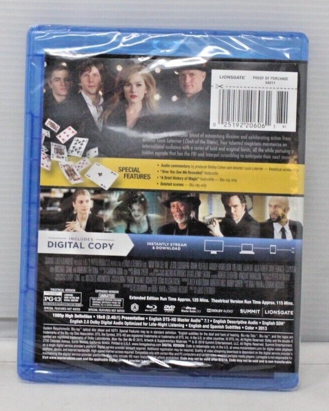 Now You See Me (Blu-Ray + DVD) – NEW