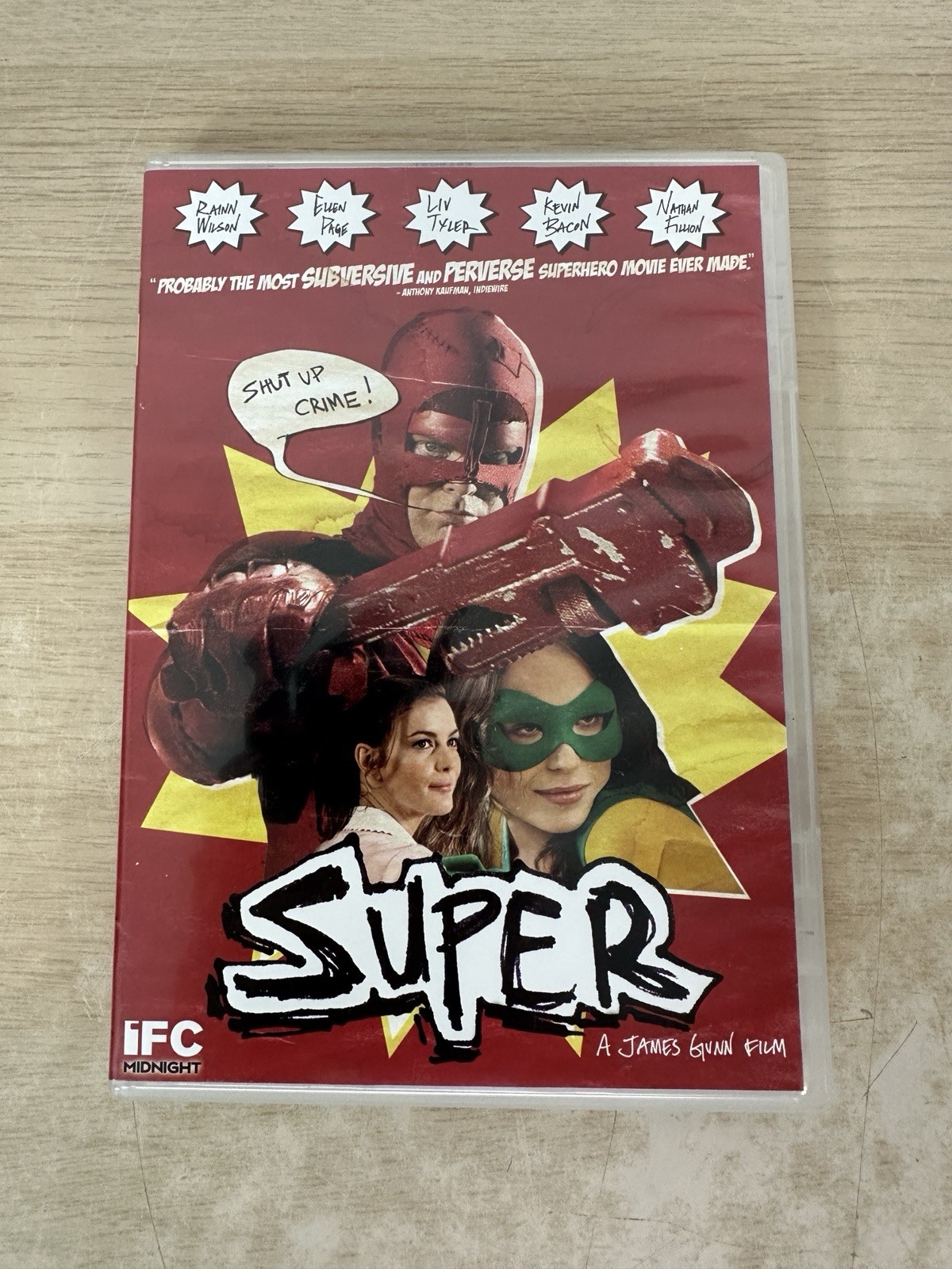 Super – 2010 James Gunn Movie – 2-Disc USA DVD Set – Nathan Fillion, Kevin Bacon