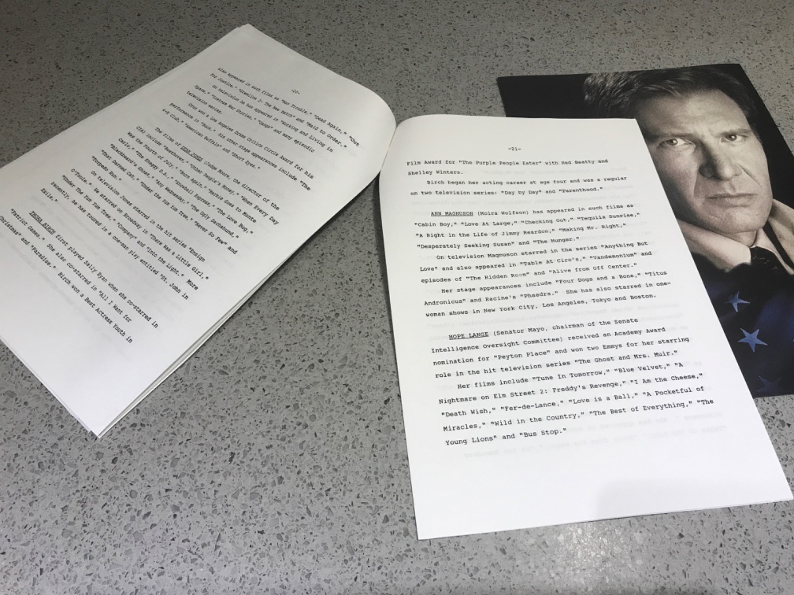 CLEAR AND PRESENT DANGER Harrison Ford PRESS KIT Production Notes & Photos 1994