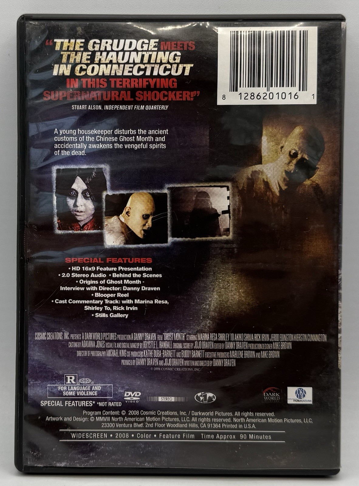 Ghost Month DVD Widescreen Horror Supernatural Thriller Marina Resa Rick Irvin