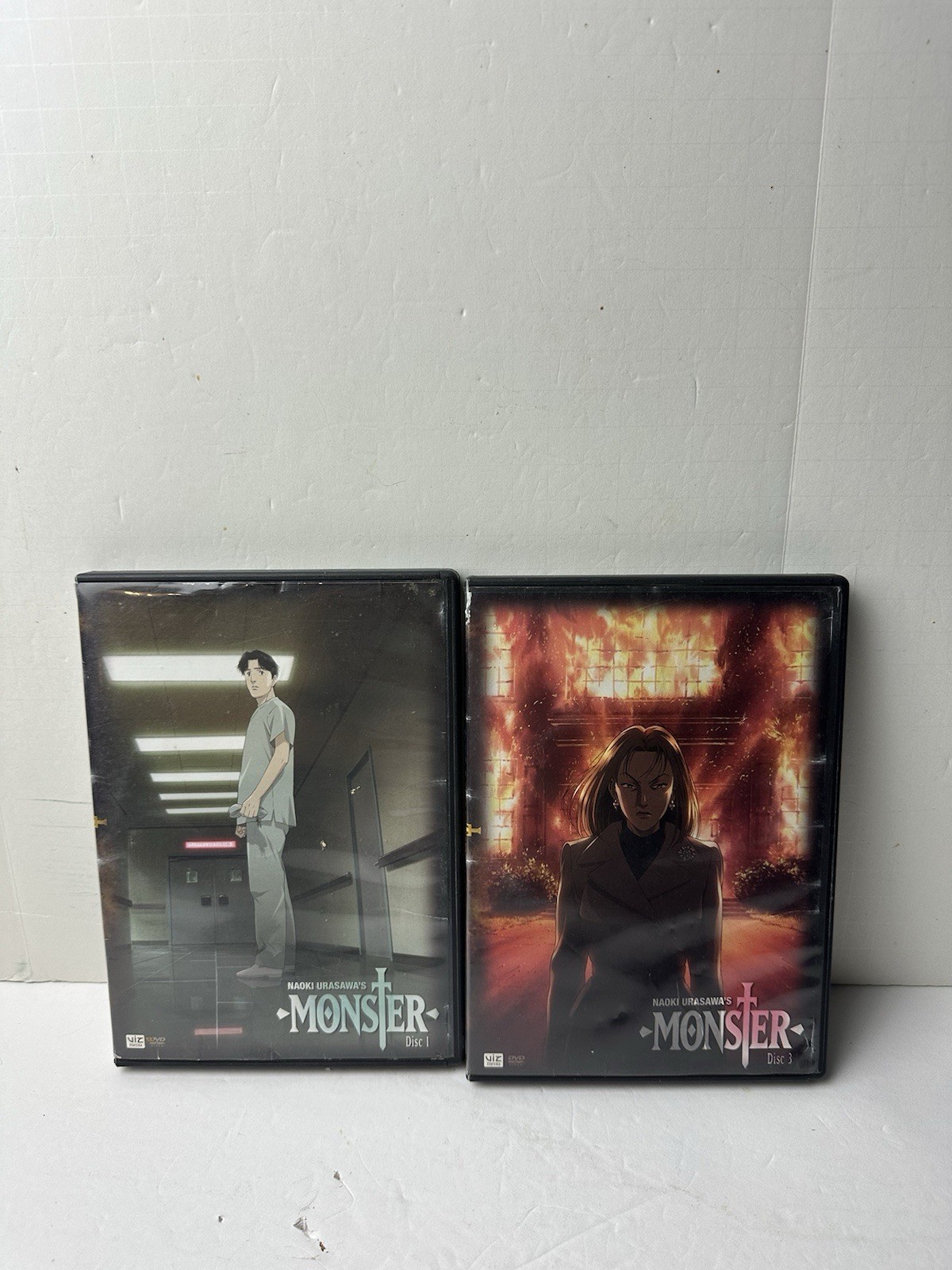 Naoki Urasawa’s Monster Box Set 1 DVD Disc 1,3 (Missing Disc 2) Tested