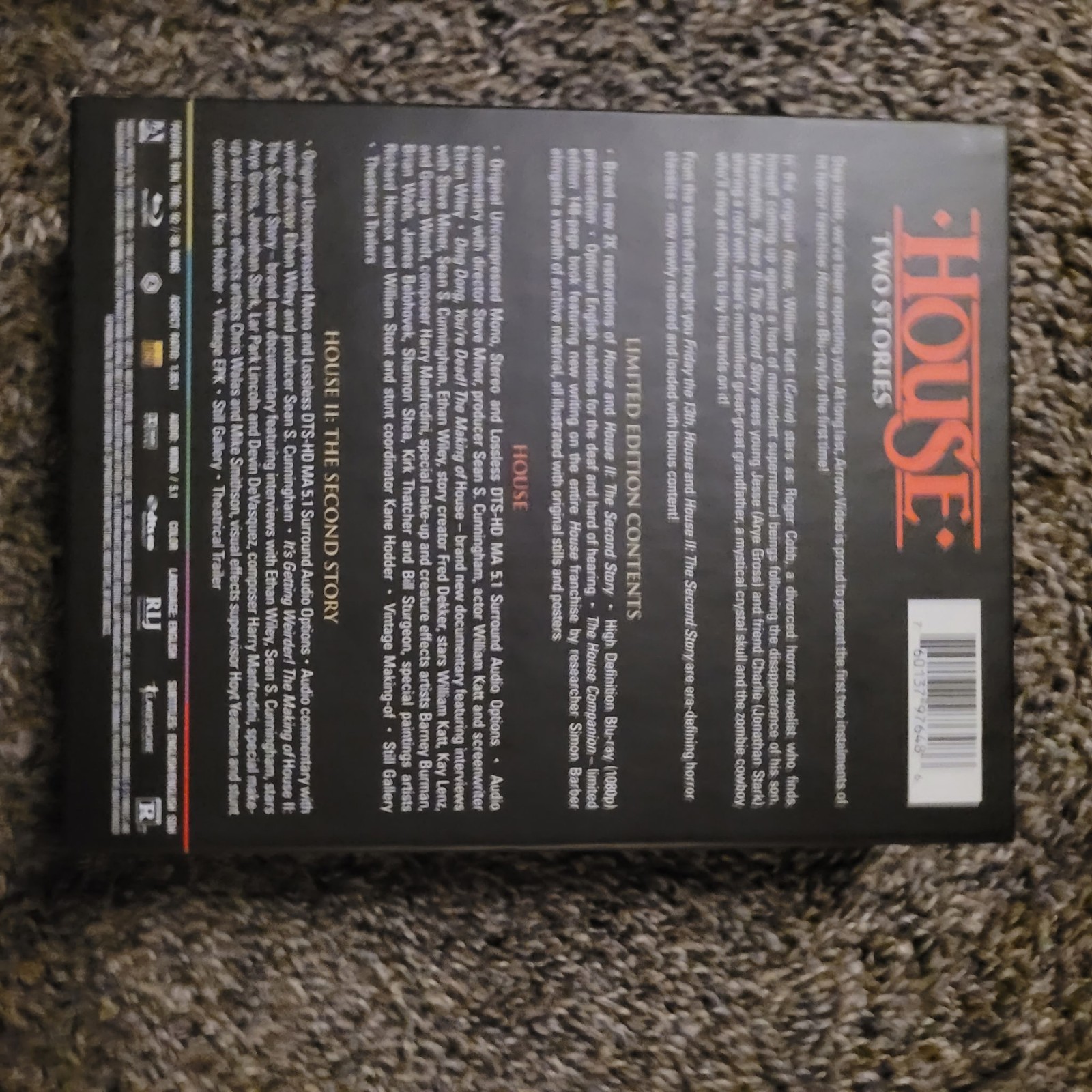Arrow Video House / House II: The Second Story Blu-ray Horror + Book Included