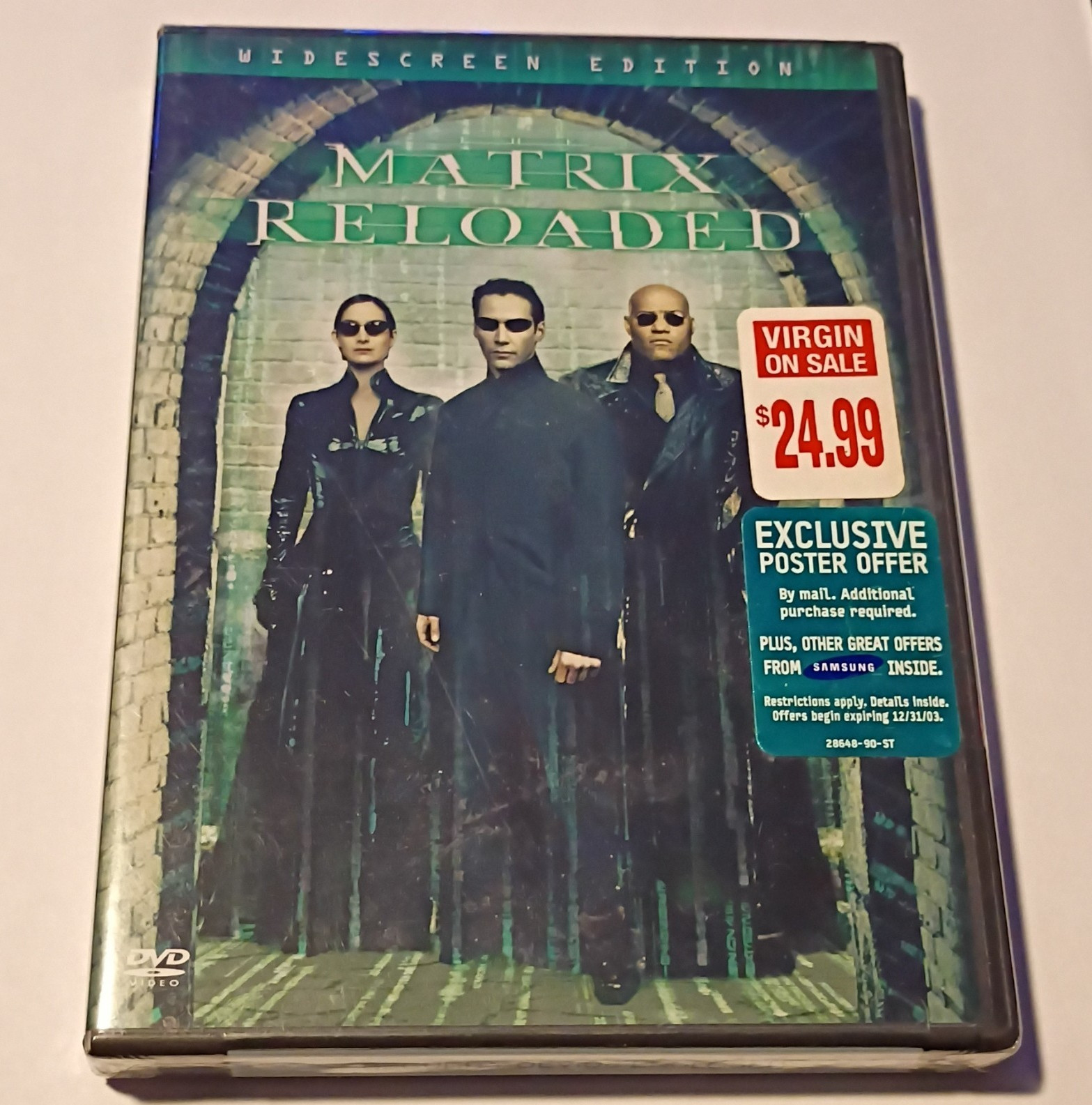 Warner The Matrix Reloaded 2003 DVD Widescreen Edition – Sealed – Never Opened