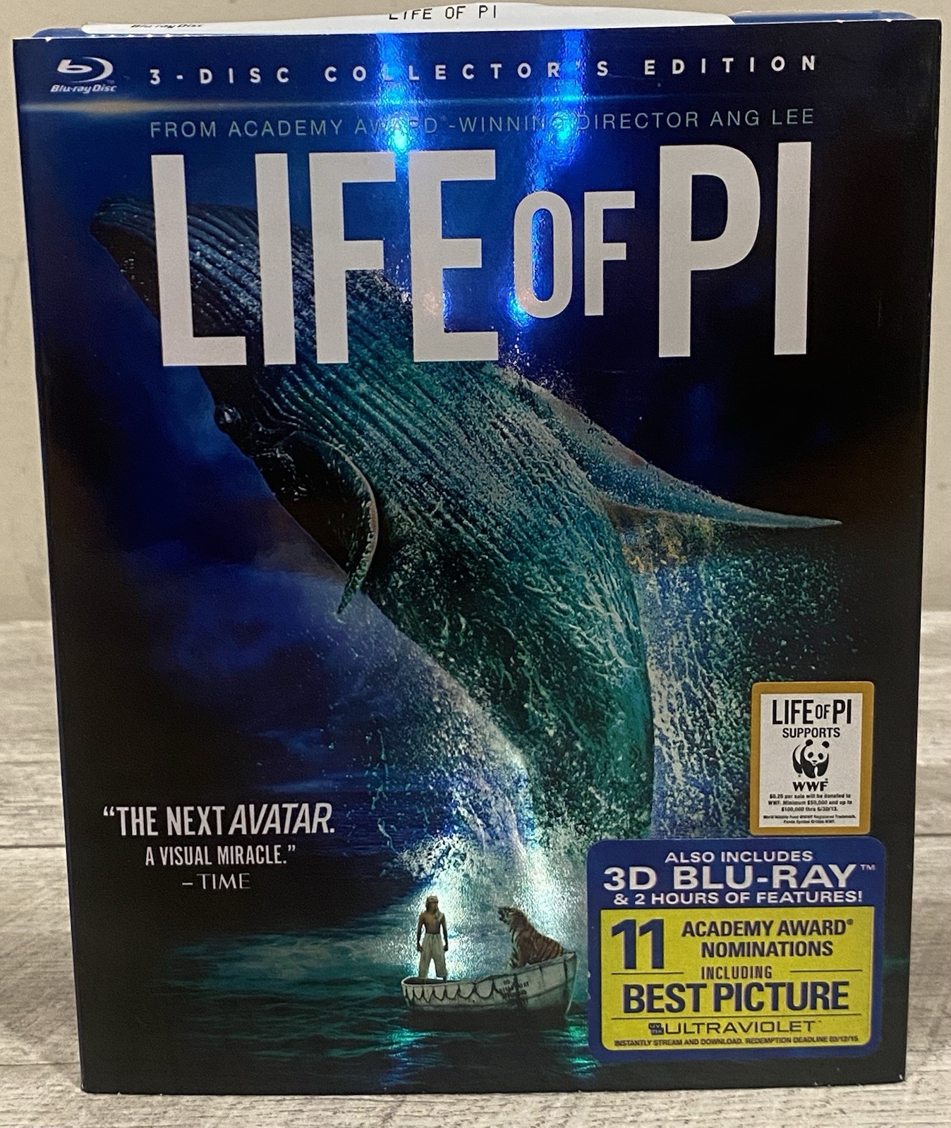 Life of Pi – 3D/Blu-ray/DVD, 2012, 3-Disc Set + Digital Ultra Code W/ Slipcover
