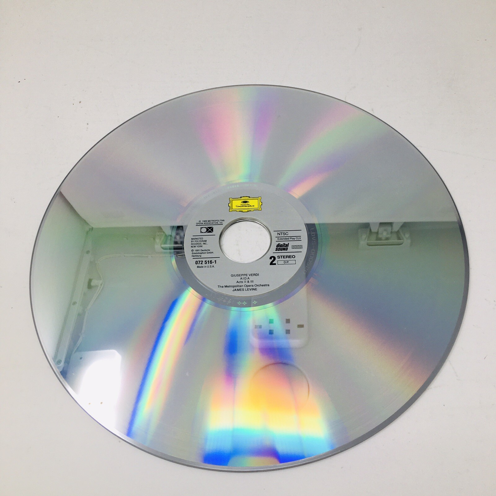 Giuseppe Verdi Aida Metropolitan Opera 2 Laserdiscs Levine Box Set Laserdisc