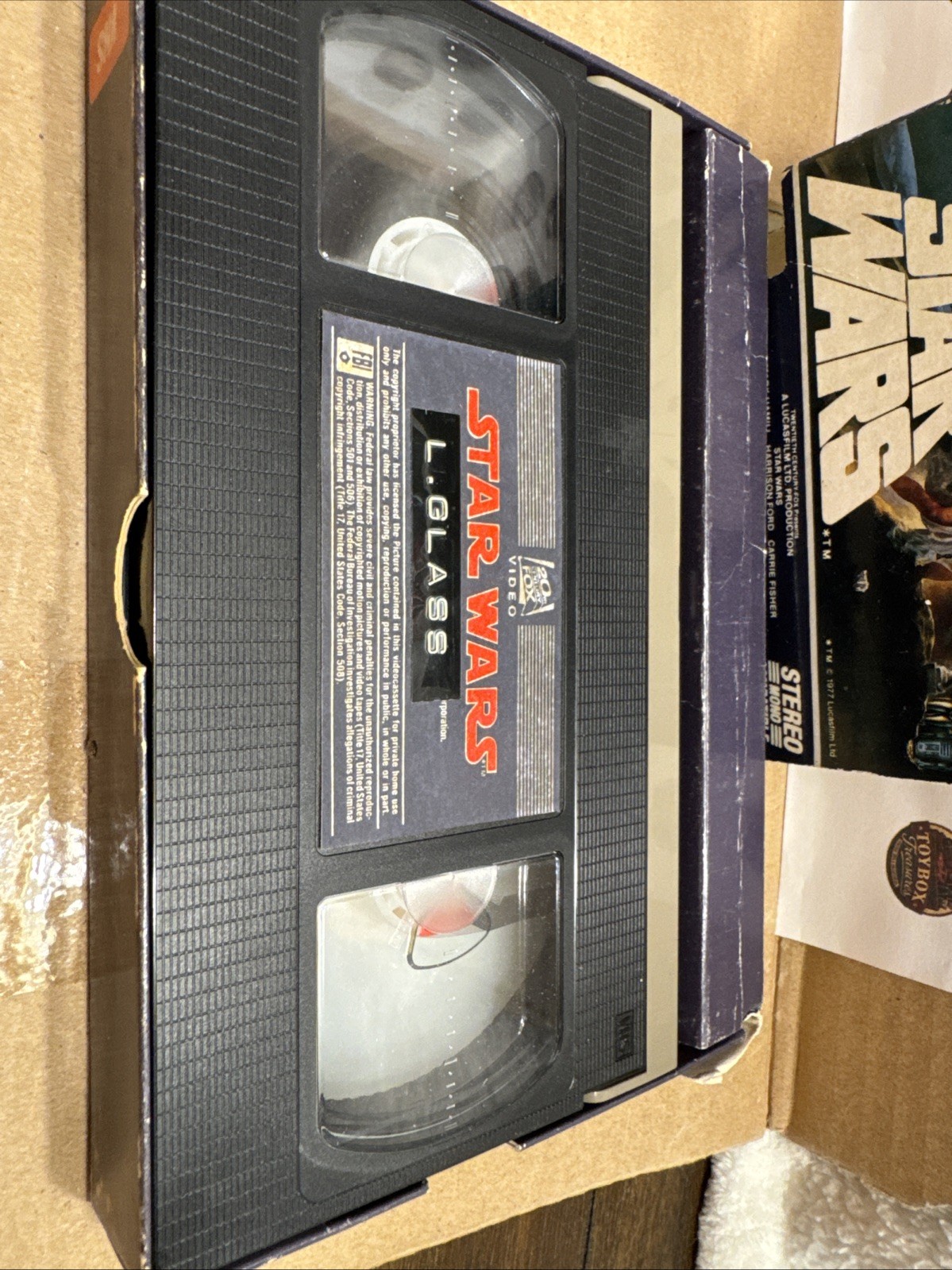VINTAGE 1982 Star Wars VHS “Big Box” Version Clean With Original Box RARE