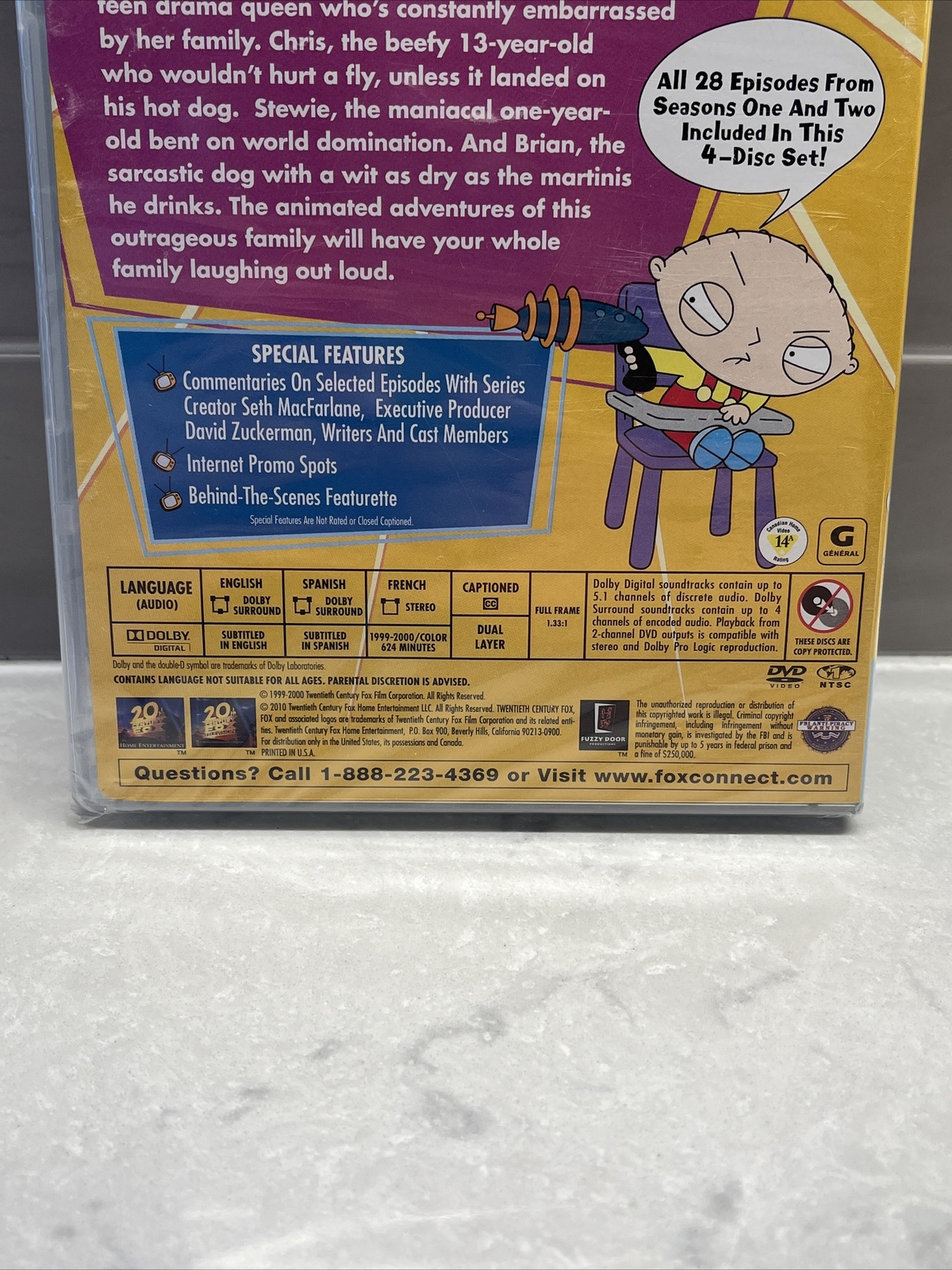 Family Guy Volume One 4 – Disc Set NEW SEALED