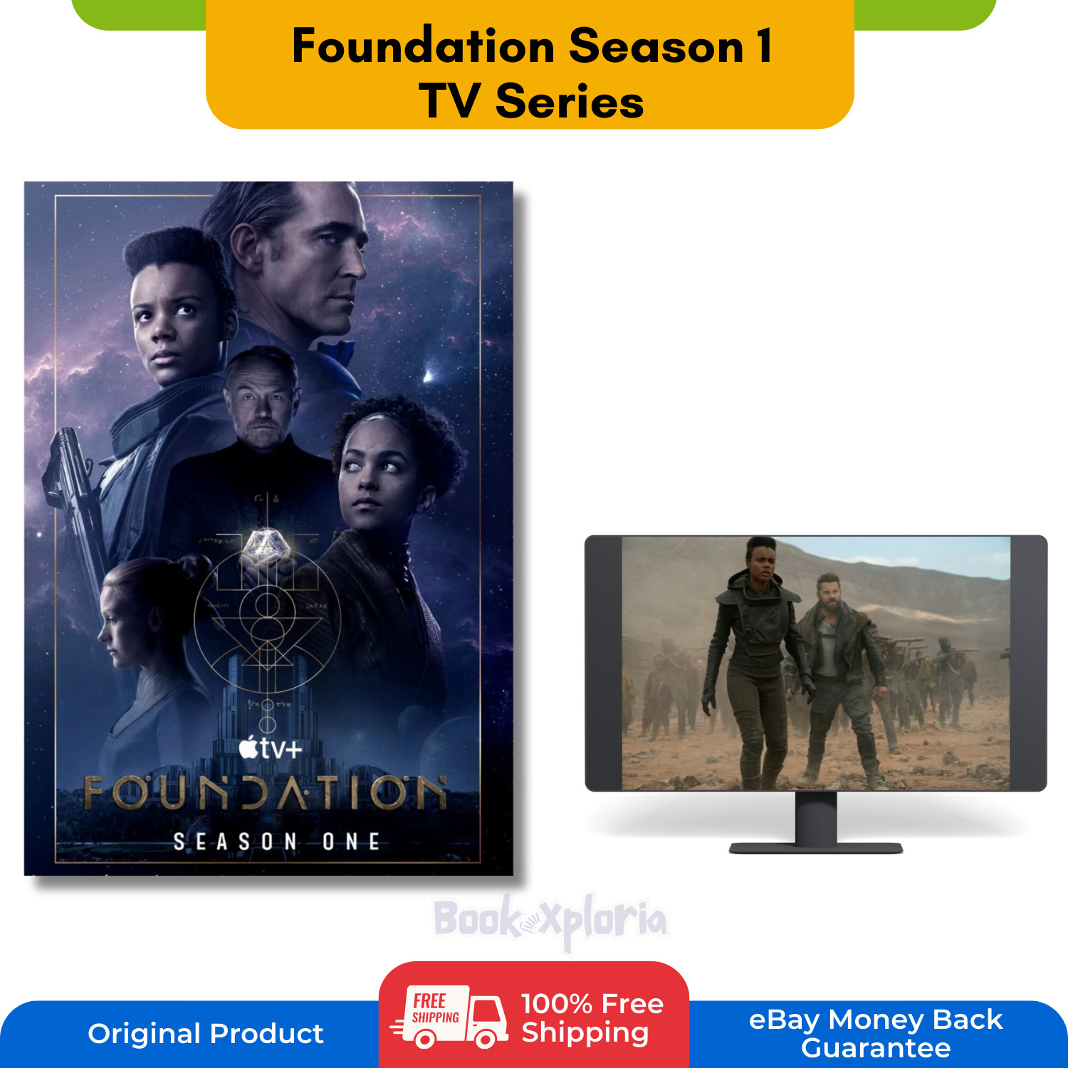 Foundation TV Series DVD Full Seasons 1 &2 Full HD FREE SHIPPING FAST DELIVERY