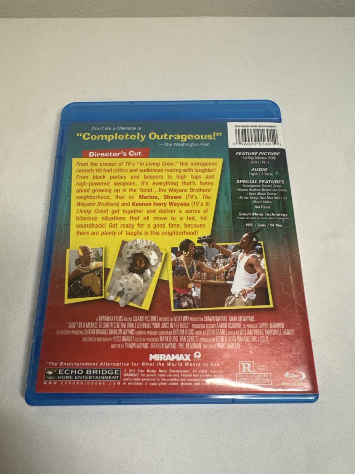 Don’t Be a Menace to South Central While Drinking Your (Blu-ray 2011) Rare OOP