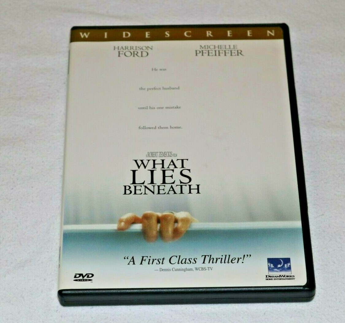 What Lies Beneath (DVD Widescreen, 2001) Harrison Ford Michelle Pfeiffer MINT
