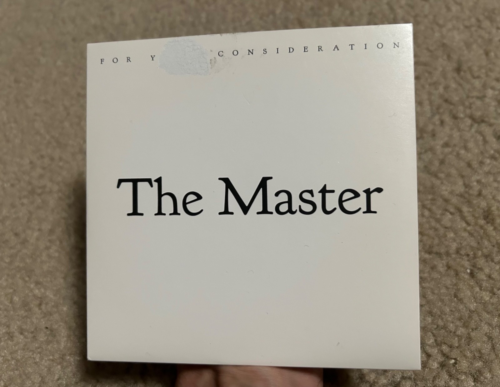 The Master DVD FYC Paul Thomas Anderson Joaquin Phoenix Phillip Hoffman 2012