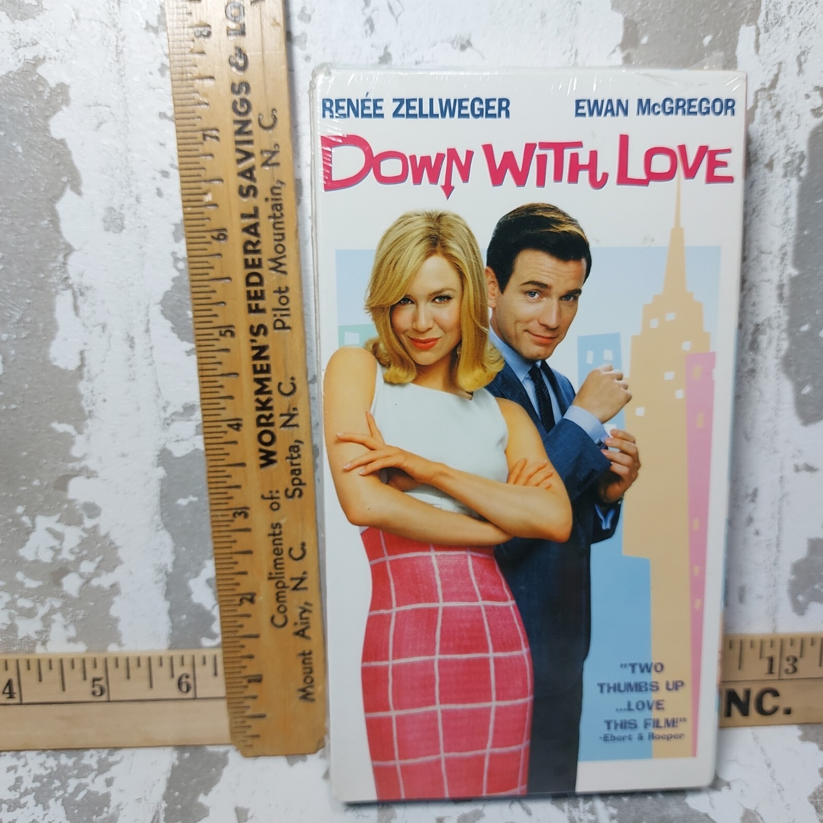 Down With Love VHS 2003 Blue Tape!!! Renee Zellweger Ewan McGregor Sealed