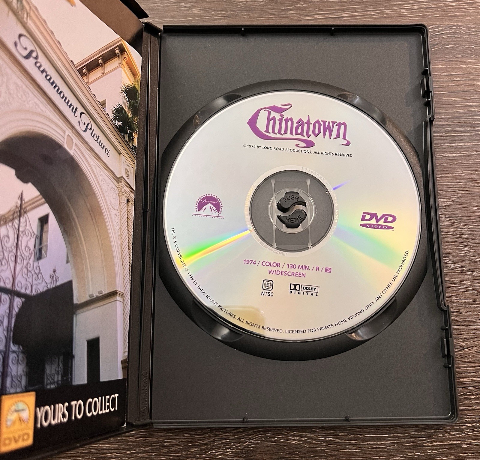 SIGNED ROBERT EVANS Chinatown 1974 DVD 1999 Paramount Widescreen Jack Nicholson
