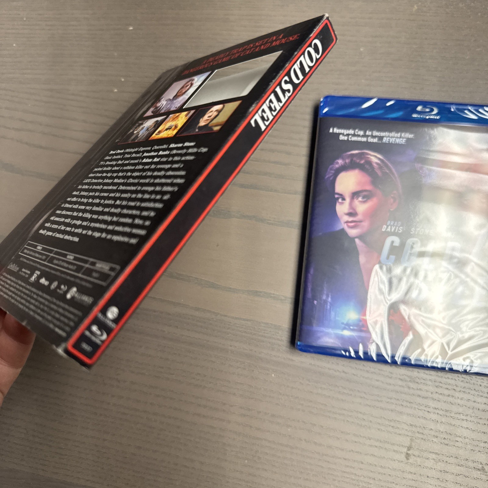 COLD STEEL Blu-ray + RETRO VHS Slipcover NEW Sharon Stone