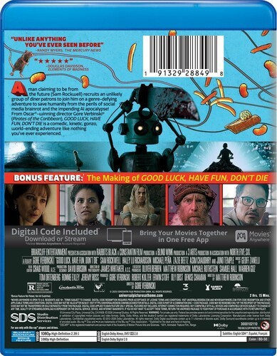 Good Luck, Have Fun, Don’t Die [New Blu-ray] Digital Copy, Dolby, Eco Amaray C