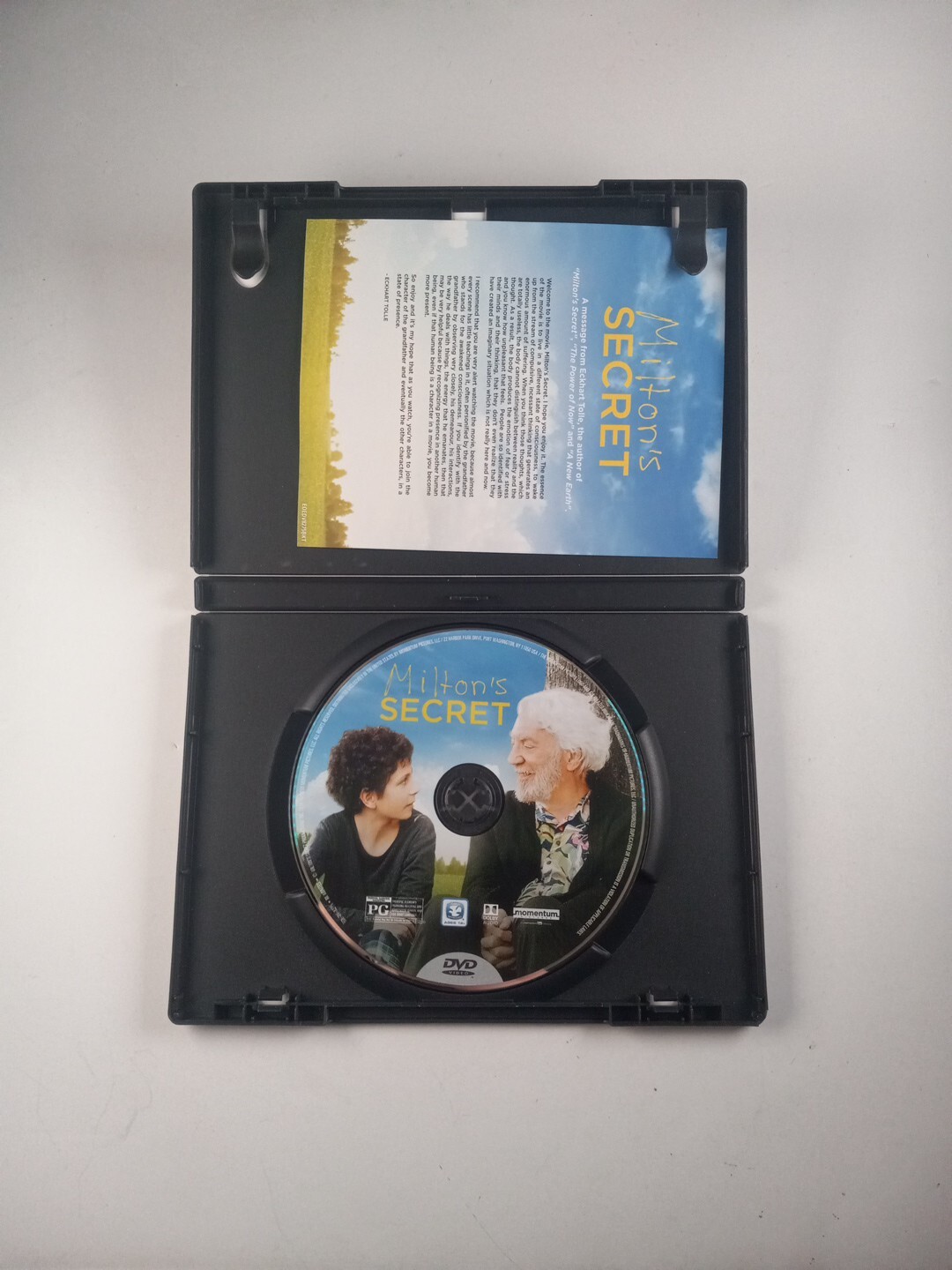 Milton’s Secret (DVD) 2016 Donald Sutherland, Michelle Rodriguez TESTED