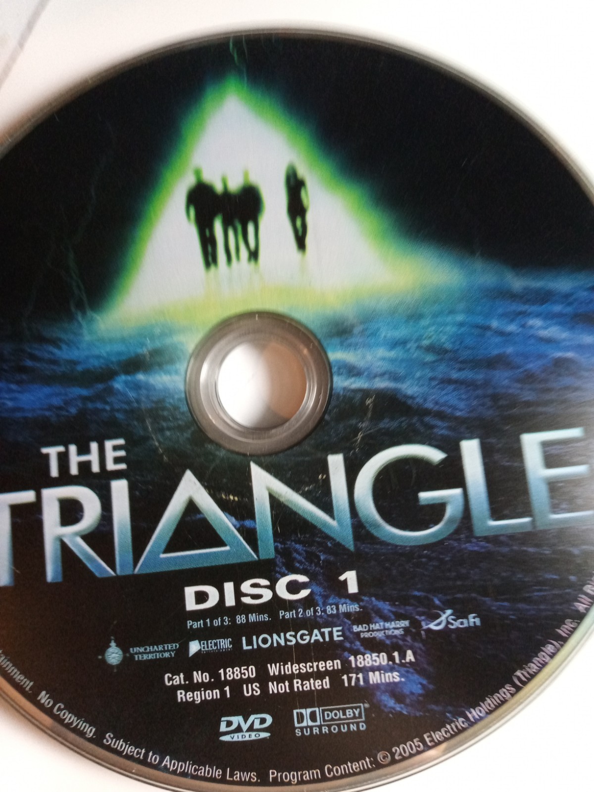 THE TRIANGLE DISC1 DVD DISC ONLY USED FREESHIP NOTRACKING