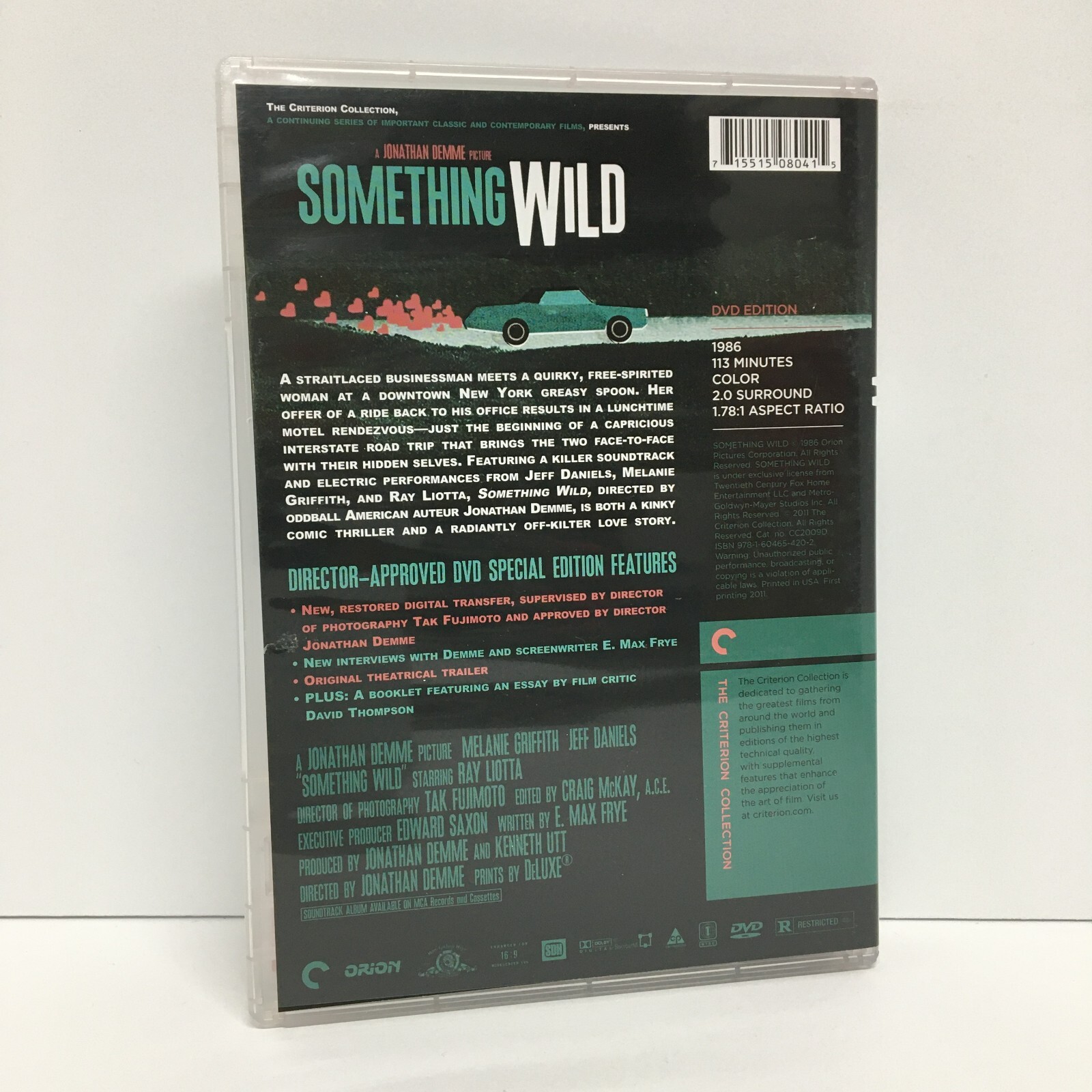 Something Wild (DVD) Jonathan Demme – Melanie Griffith – Criterion Collection