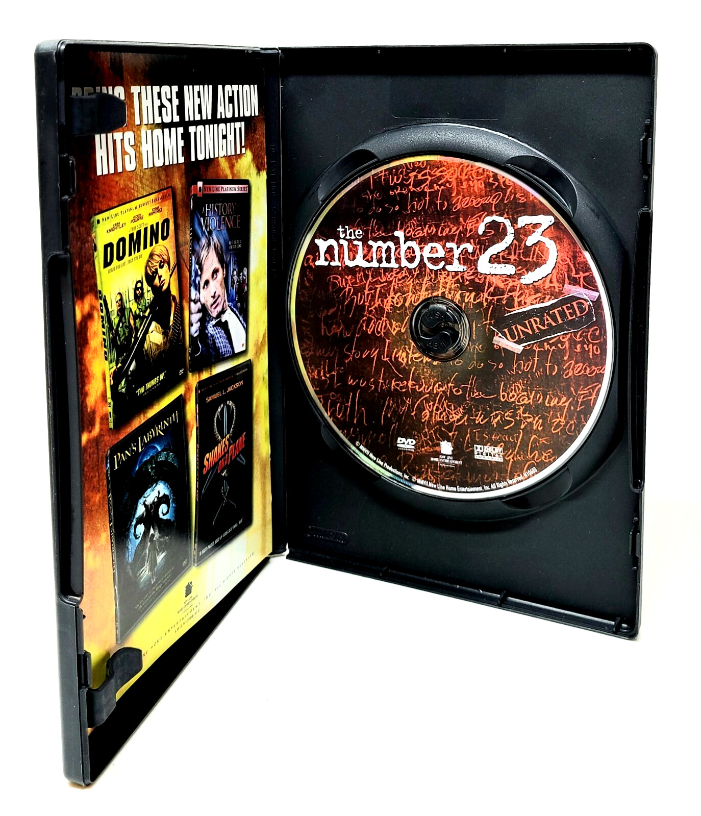 The Number 23 (DVD, Unrated, 2007) Thriller Movie Jim Carrey, Virginia Madsen