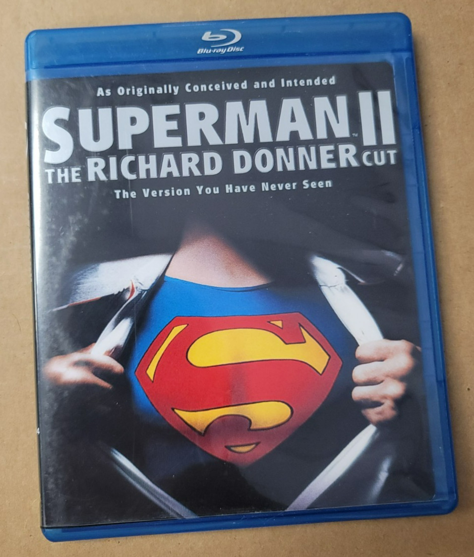 Superman II 2 The Richard Donner Cut Blu-Ray Complete Near Mint