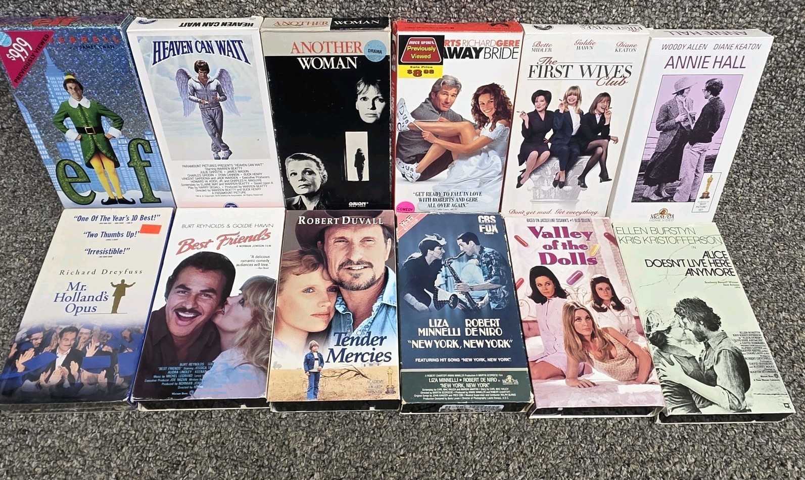vhs movie lot bundle ( Rated PG) 12 Movies Drama / Comedy