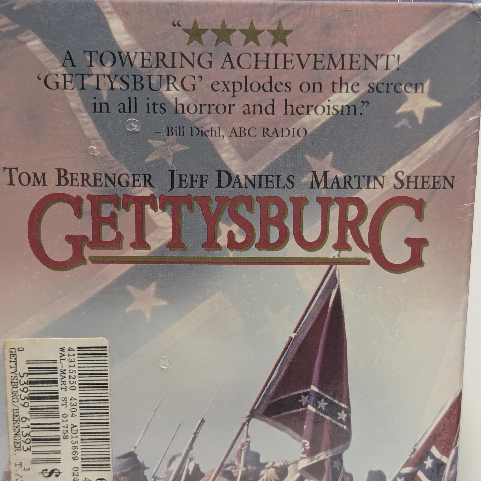 Gettysburg (VHS, 1993) 2-Tape Set – Brand New Factory Sealed – Mint Condition