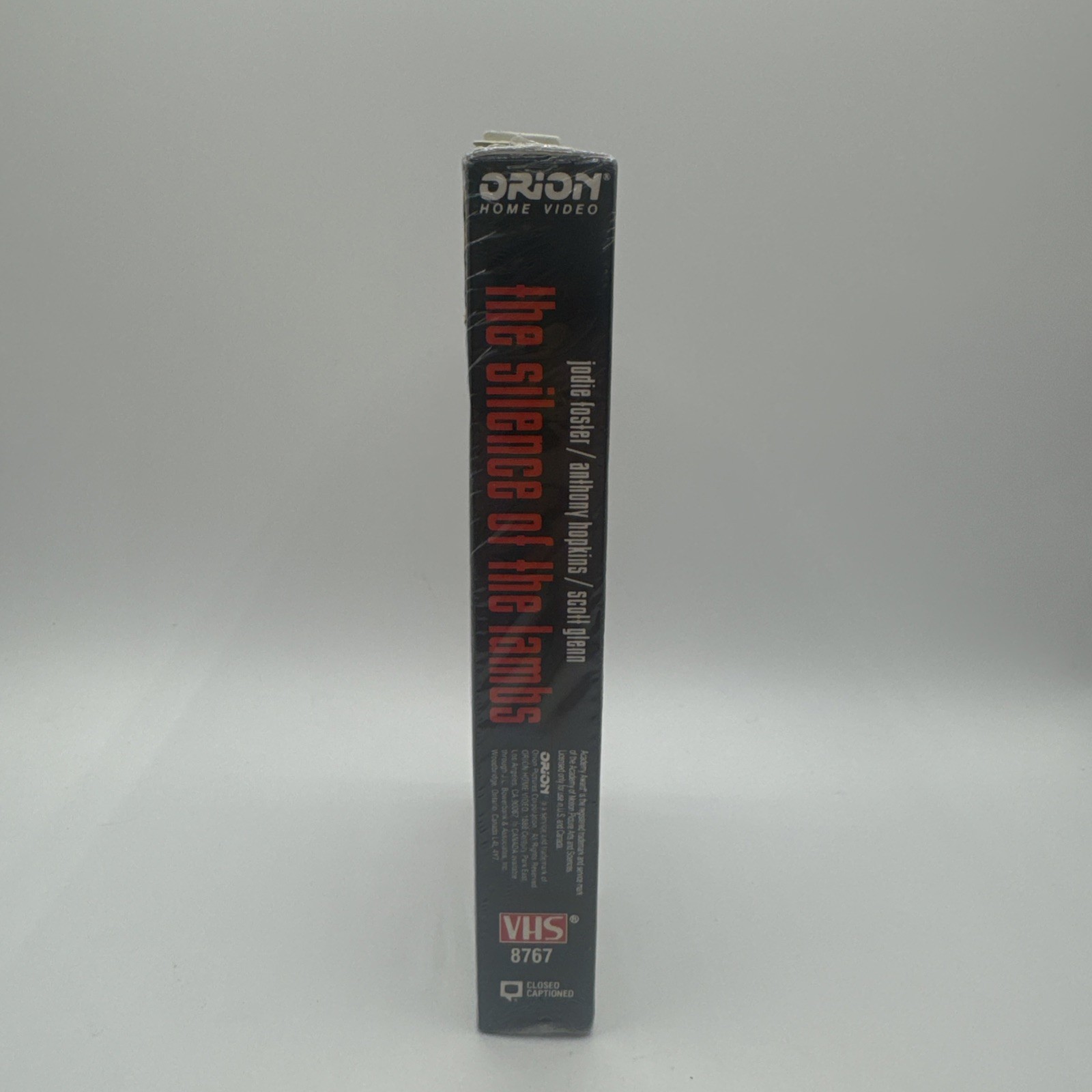 NEW The Silence of The Lambs VHS 1990 Orion Watermark Red/Black Tape SEALED