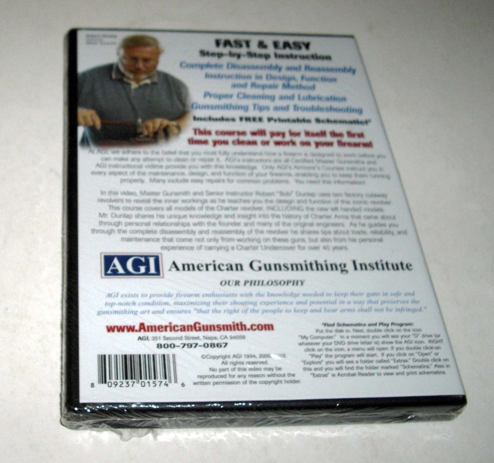 AGI Technical Manual & Armorers Course Charter Arms Bulldog Revolver DVD #1574