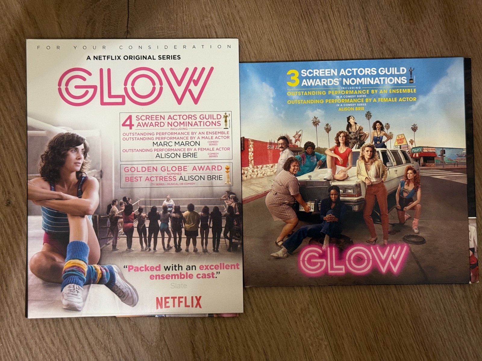 GLOW Seasons 1 & 2 DVD FYC Screener Promo Netflix Series SAG Awards Complete TV