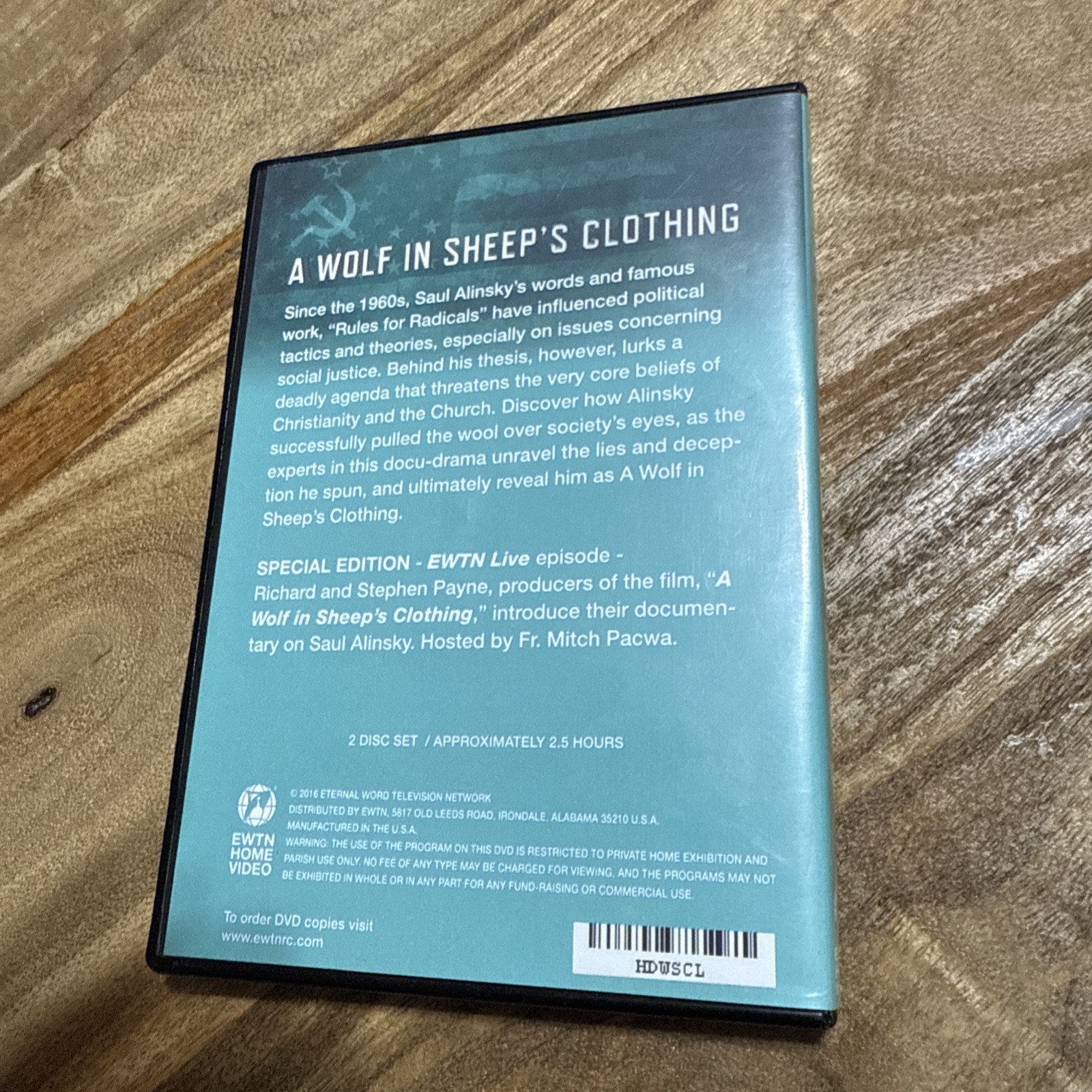A Wolf in Sheep’s Clothing DVD 2016 EWTN Catholic Saul Alinsky Special Edition