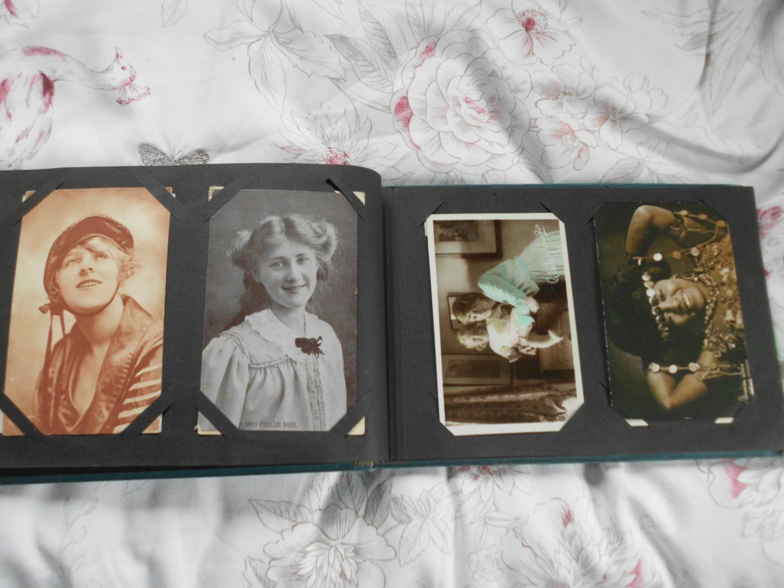 OLD SCREEN STARS PHOTO ALBUM with VARIETY STARS MALE FEMALE inc VESTA TILLEY