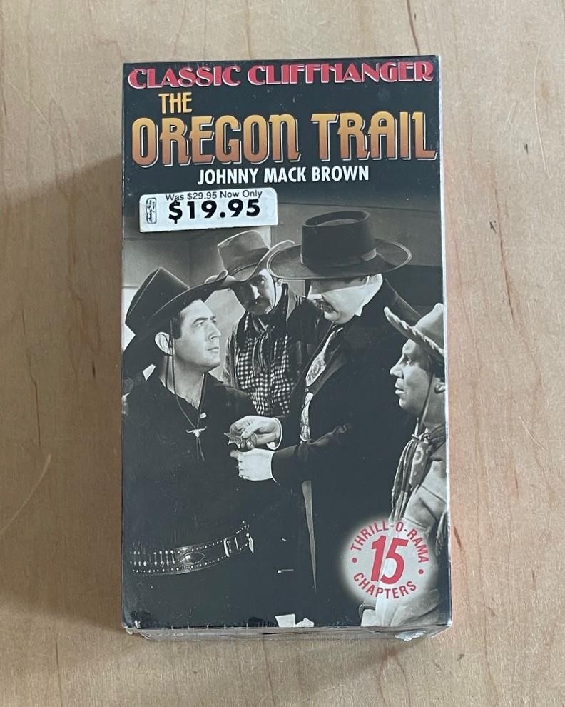 B Western Johnny Mack Brown THE OREGON TRAIL 1939 Sealed VHS Cliffhanger Serial