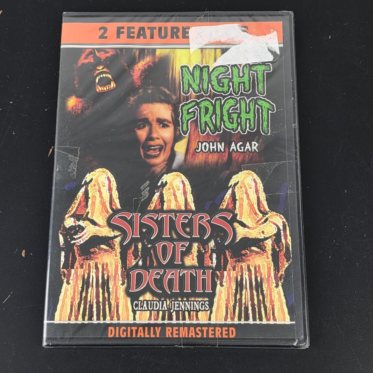 Night Fright / Sisters of Death DVD (1970) John Agar, Claudia Jennings Double
