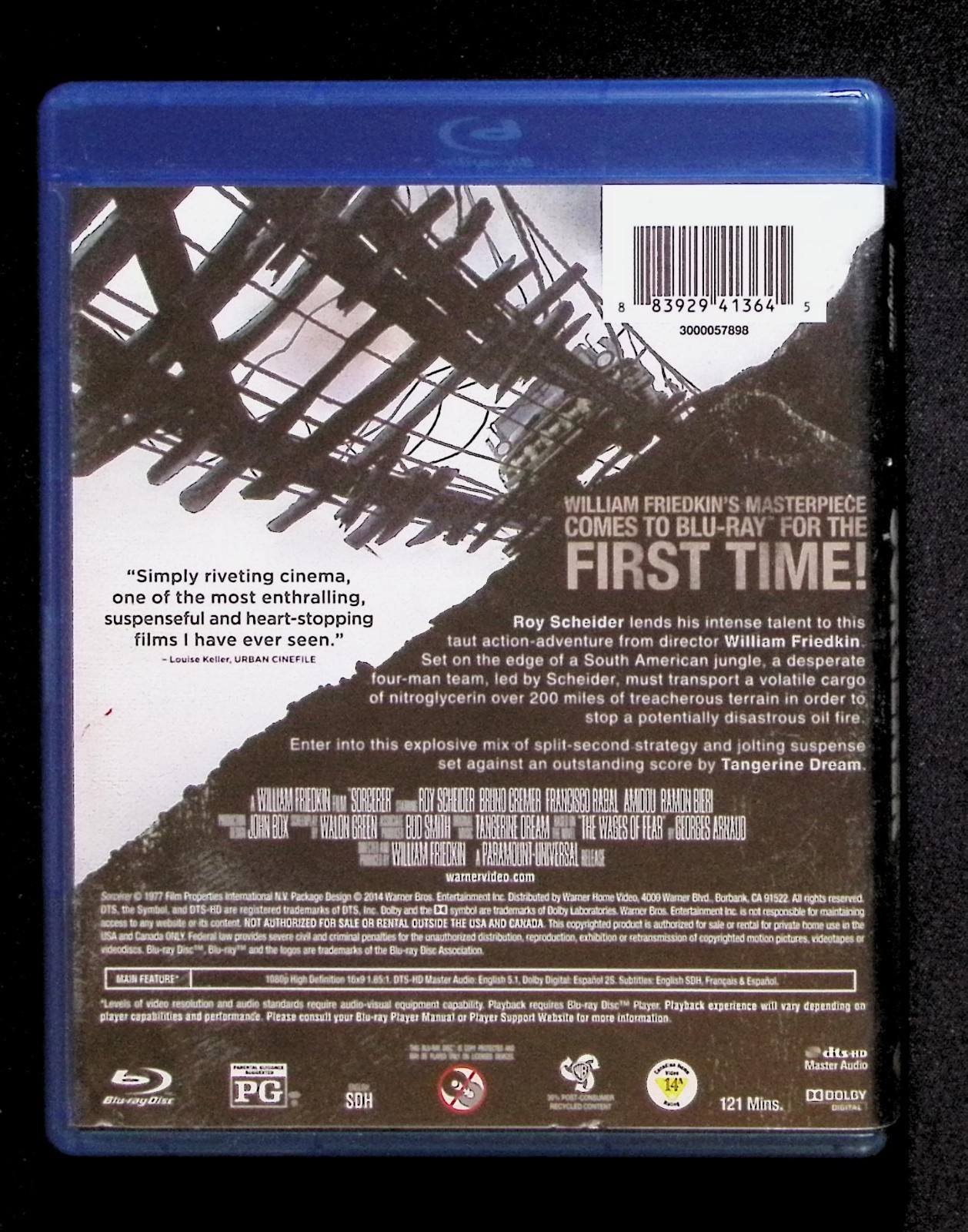SORCERER (BLU-RAY, 1977) William Friedkin THRILLER Roy Scheider Francisco Rabal