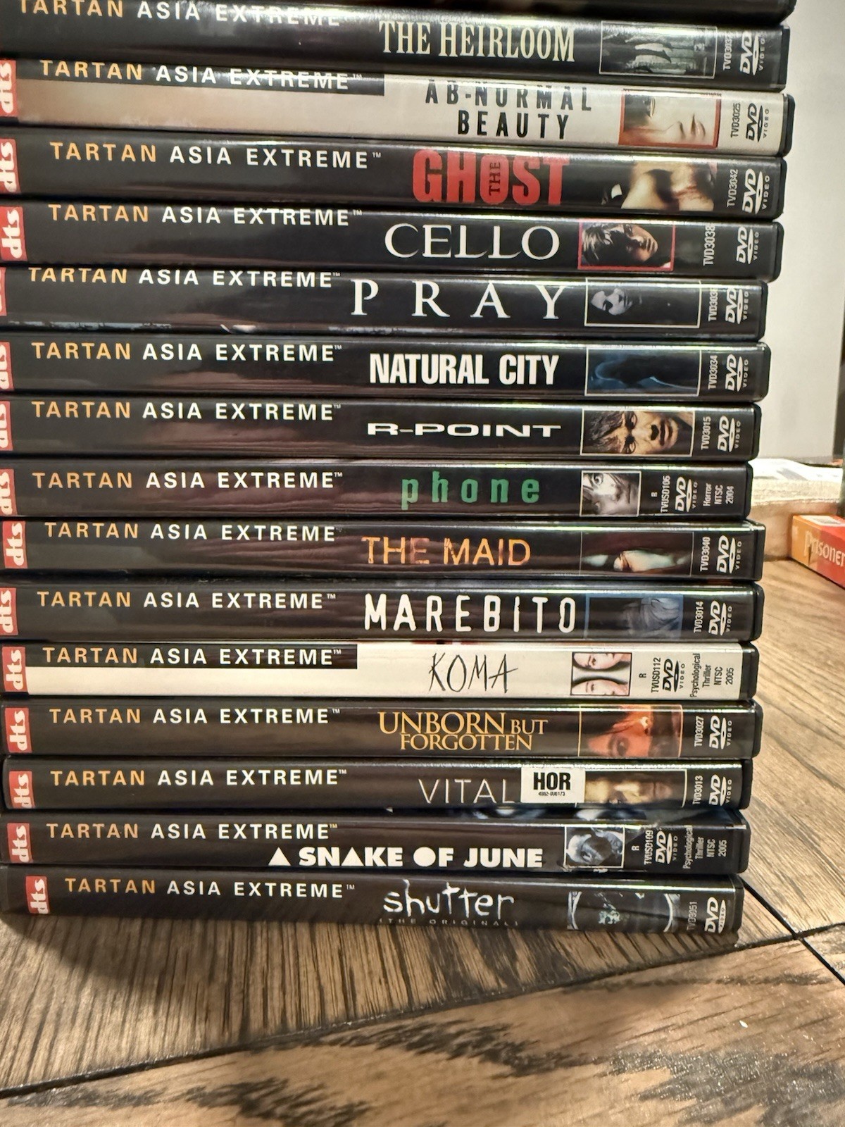 Tartan Asia Extreme DVD Lot 19 Movies Shutter Marebito Snake of June Vital OOP