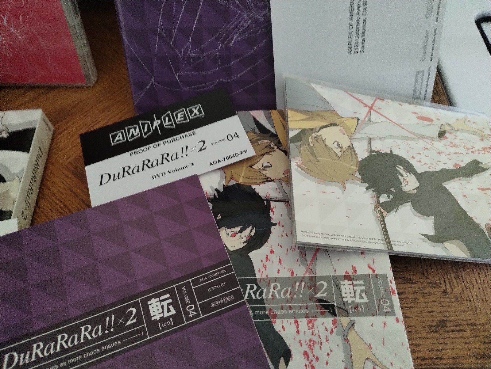 Durarara!! x2 Volumes 1-4 DVD Aniplex of America Anime