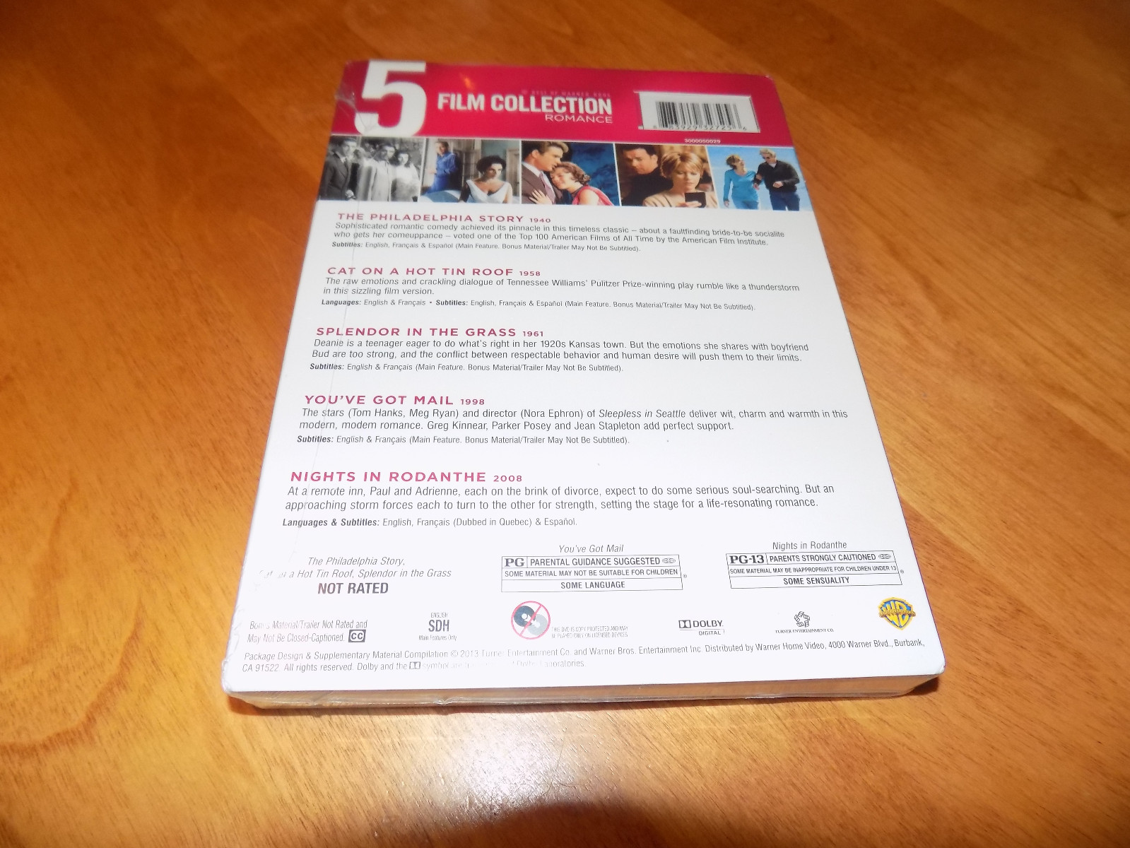 ROMANCE 5 FILM COLLECTION Best Of Warner Bros. Romantic Movies DVD SET NEW