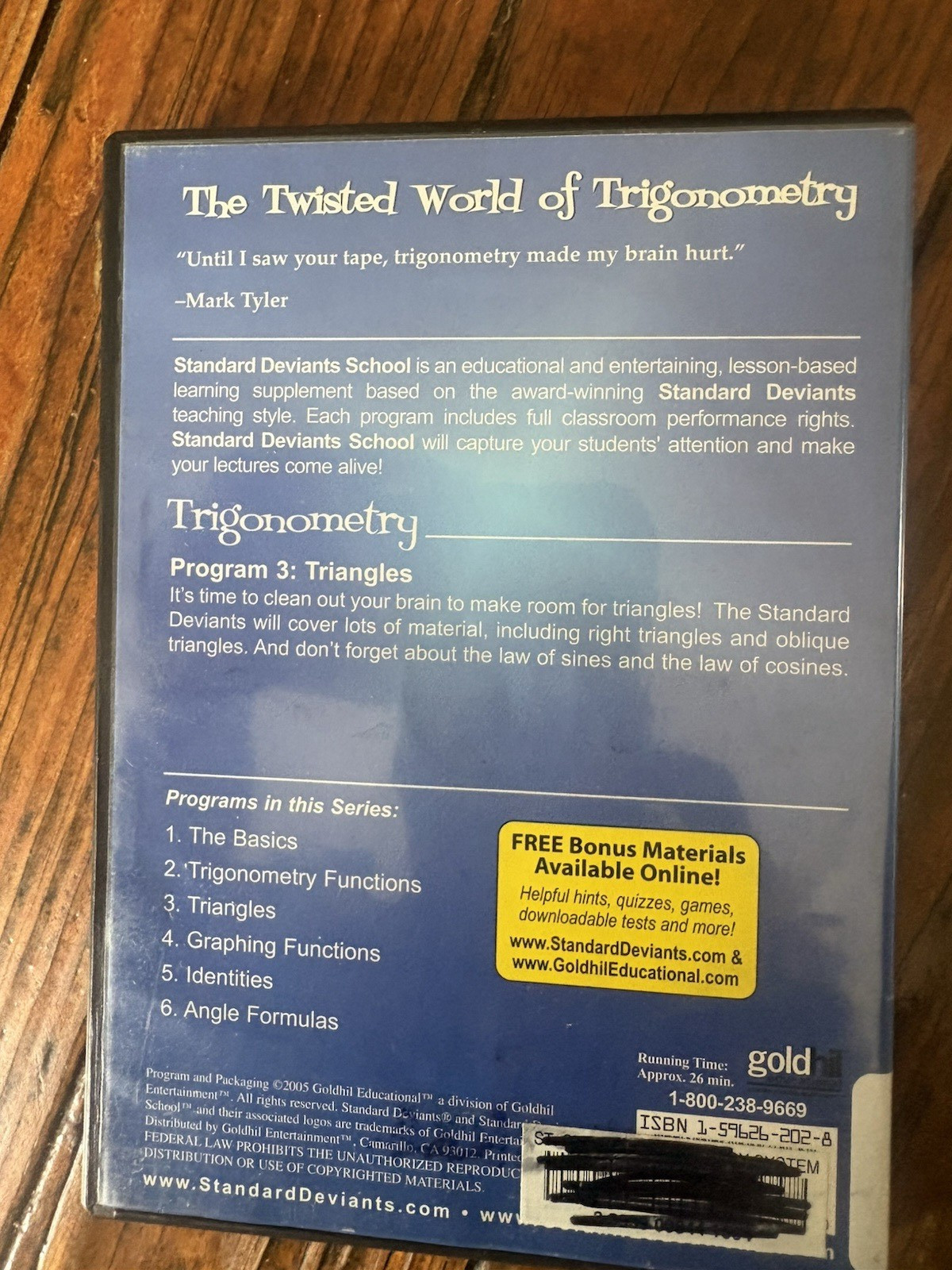 SDS TRIGONOMETRY MODULE 3: TRIANGLES, ex library, GUC, free shipping