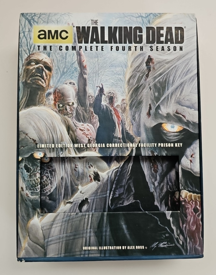 The Walking Dead: Season 4 (DVD, 2014, 6-Disc Set, Prison Key) V2 **NO KEY**