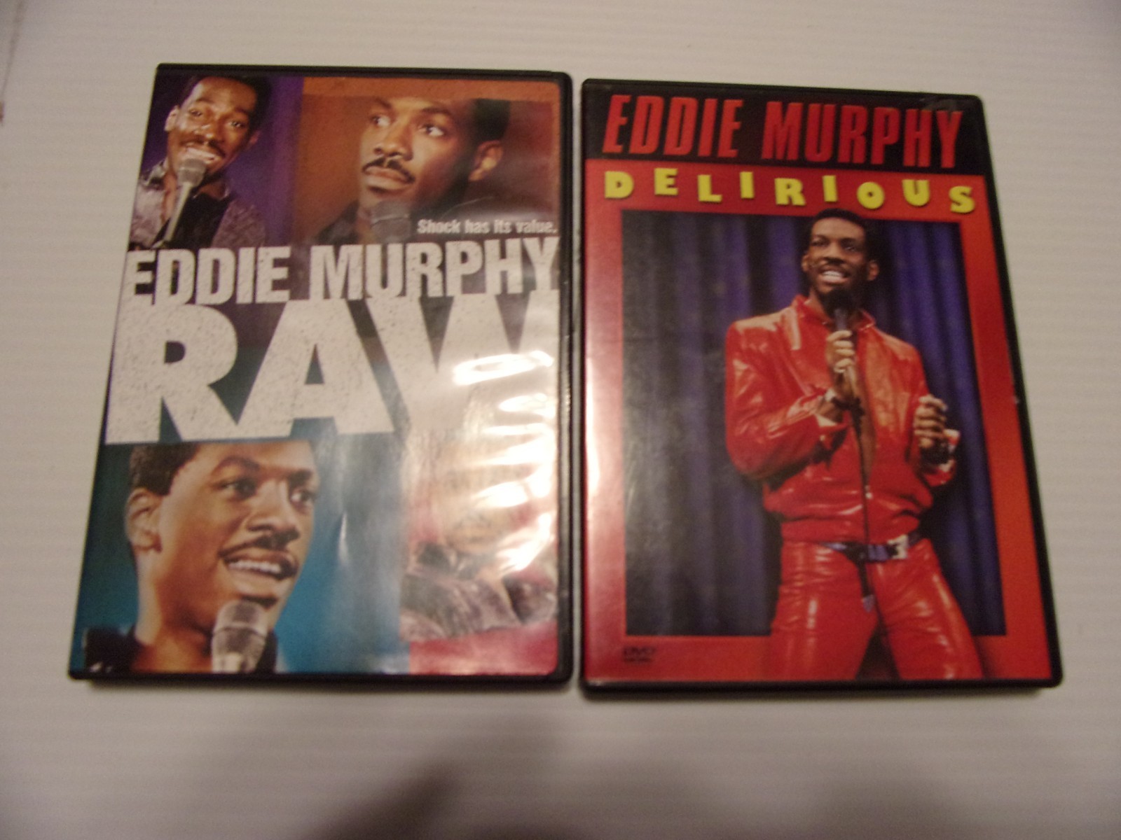 RAW/ DELIRIOUS EDDIE MURPHY CONCERTS DVD LOT OF 2